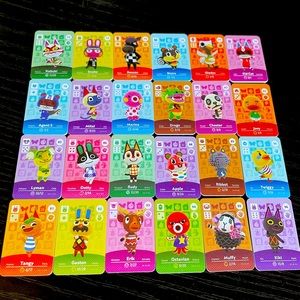 ANIMAL CROSSING MINI AMIIBO CARDS